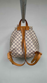Louis Vuitton Damier Azur Sperone Leather Backpack