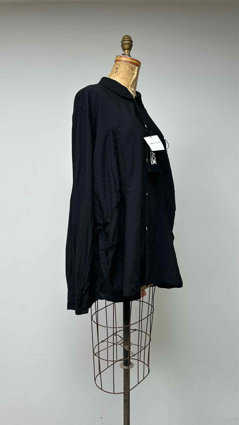 Black Comme Des GarÃ§ons Front-detailed Shirt