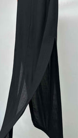 Ann Demeulemeester Slit Belted Long Skirt