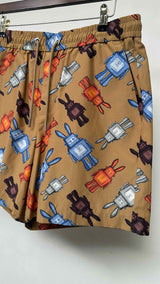 MCM Robot-printed Shorts