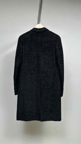 Helmut Lang Archive Melted-wool Boucle Chesterfield Coat