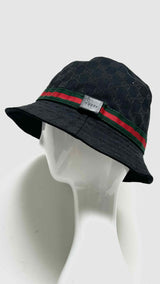 Gucci GG Monogram Stripe Bucket Hat