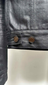 Saint Laurent Waxed Denim Trucker Jacket