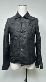 Taichimurakami Displacement Leather Jeans Jacket