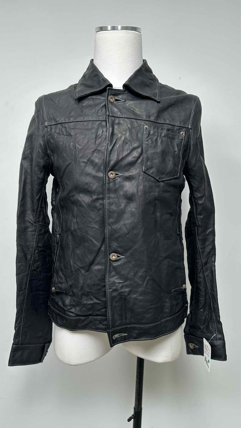 Taichimurakami Displacement Leather Jeans Jacket