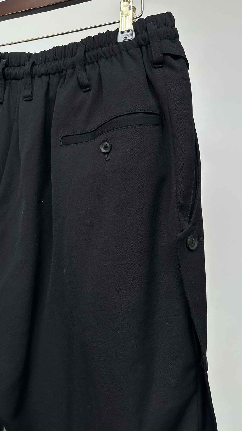 Yohji Yamamoto Pour Homme Side-botton Cropped Easy Pants