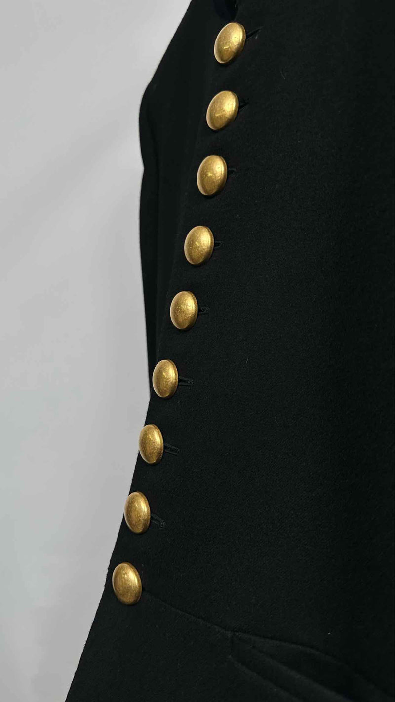 Saint Laurent Metal-button Officer Military Coat