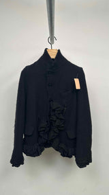 Comme Des Garcons Comme Des Garcons 3D Ruffle Boiled Wool Blazer Jacket