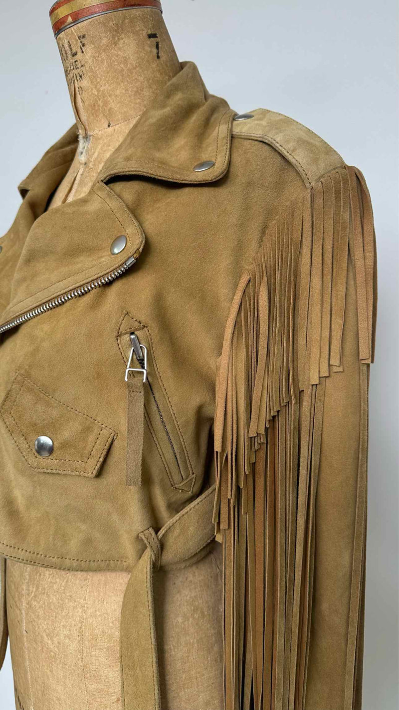 Faith Connexion Fringe Suede Leather Jacket