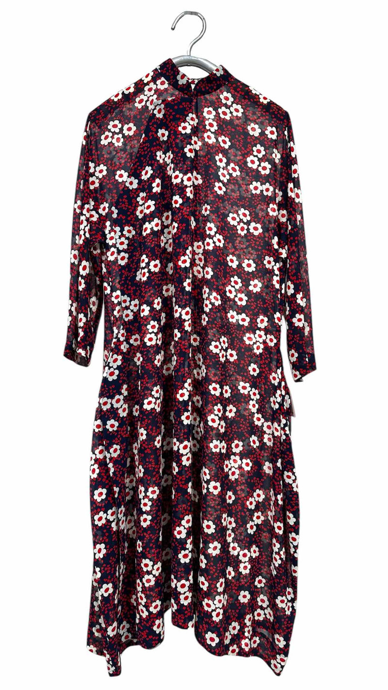 Comme Des GarÃ§ons Comme Des GarÃ§ons L/S Floral Sheer Dress