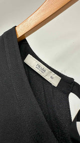 PRADA N/S Frill Maxi Dress