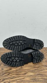 Jimmy Choo Whipstitch-Trim Combat Boots