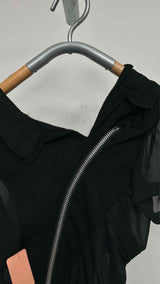 Junya Watanabe Asymmetrical Sheer-Detail Dress