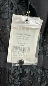 Carolina Herrera Floral Lace Scallop Midi Dress