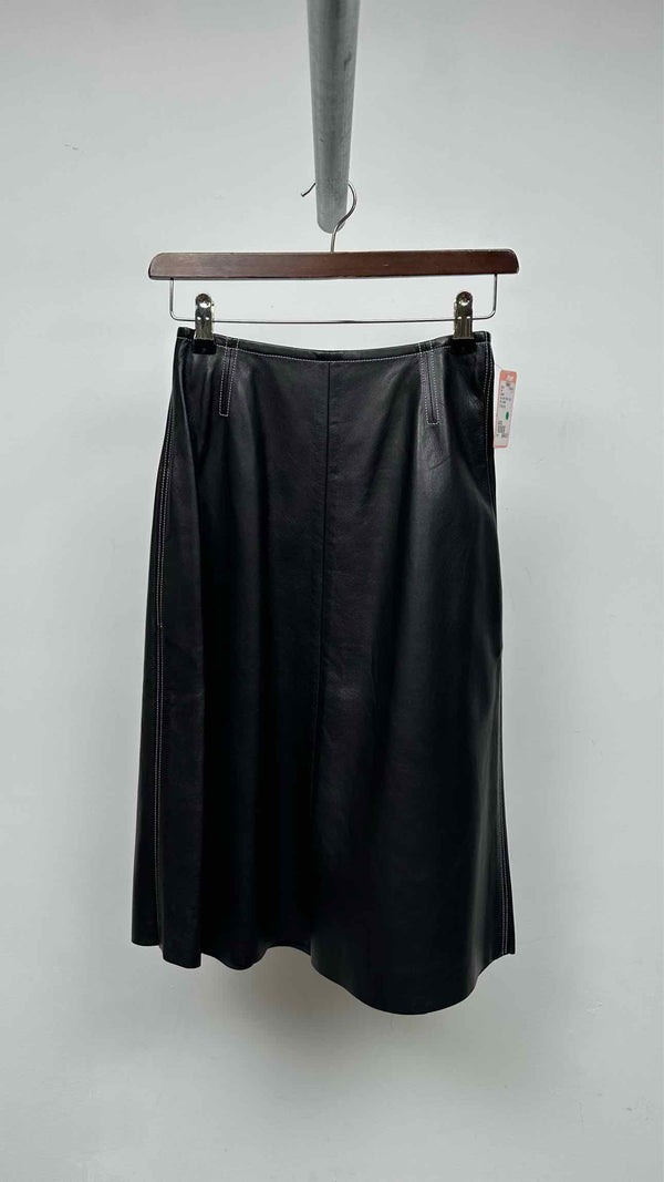 CELINE Leather Skirt