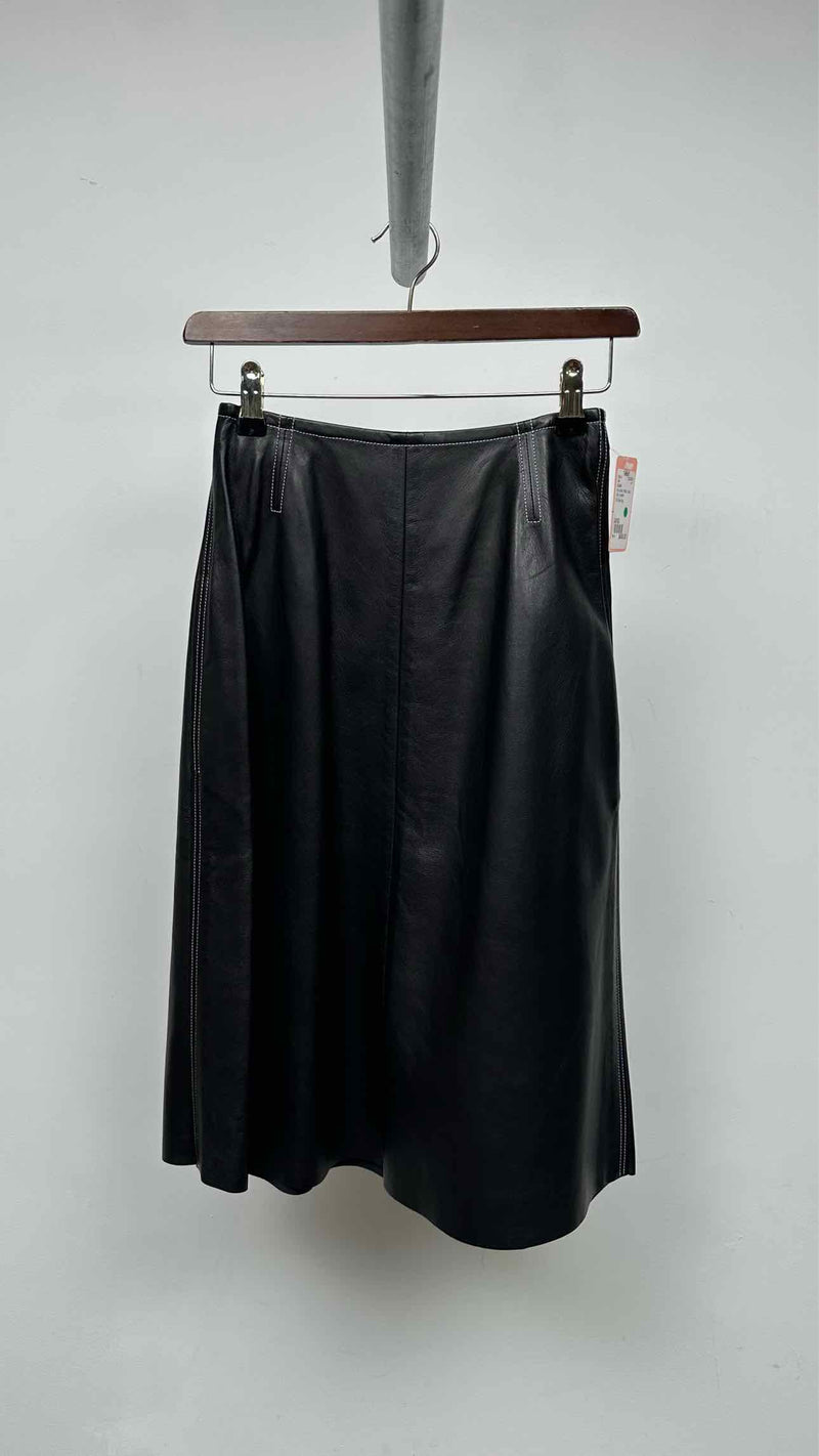 CELINE Leather Skirt