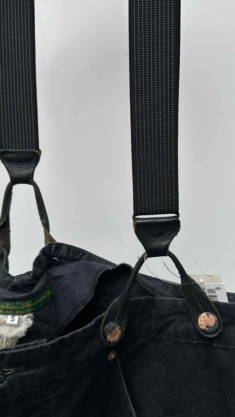 Paul Harnden Moleskin Cropped Wide Suspenders Work Pants