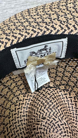 Hermes Two-tone Straw Hat