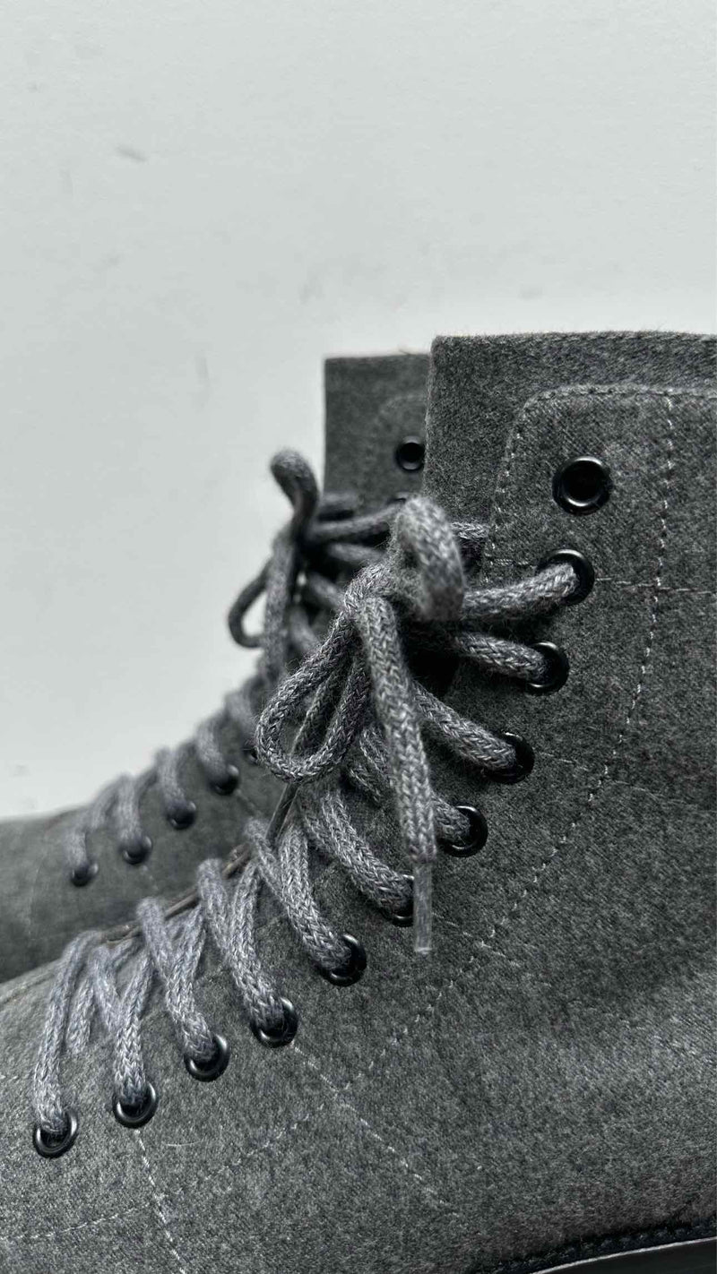 Jimmy Choo Whipstitch-Trim Combat Boots