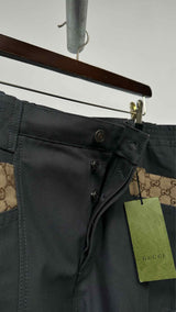 Gucci Monogram Loose-fit Canvas Pants