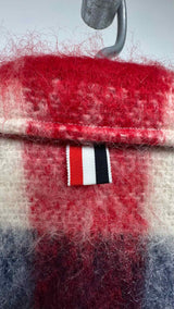 Thom Browne Plaid Zip-up Mohair Jacket