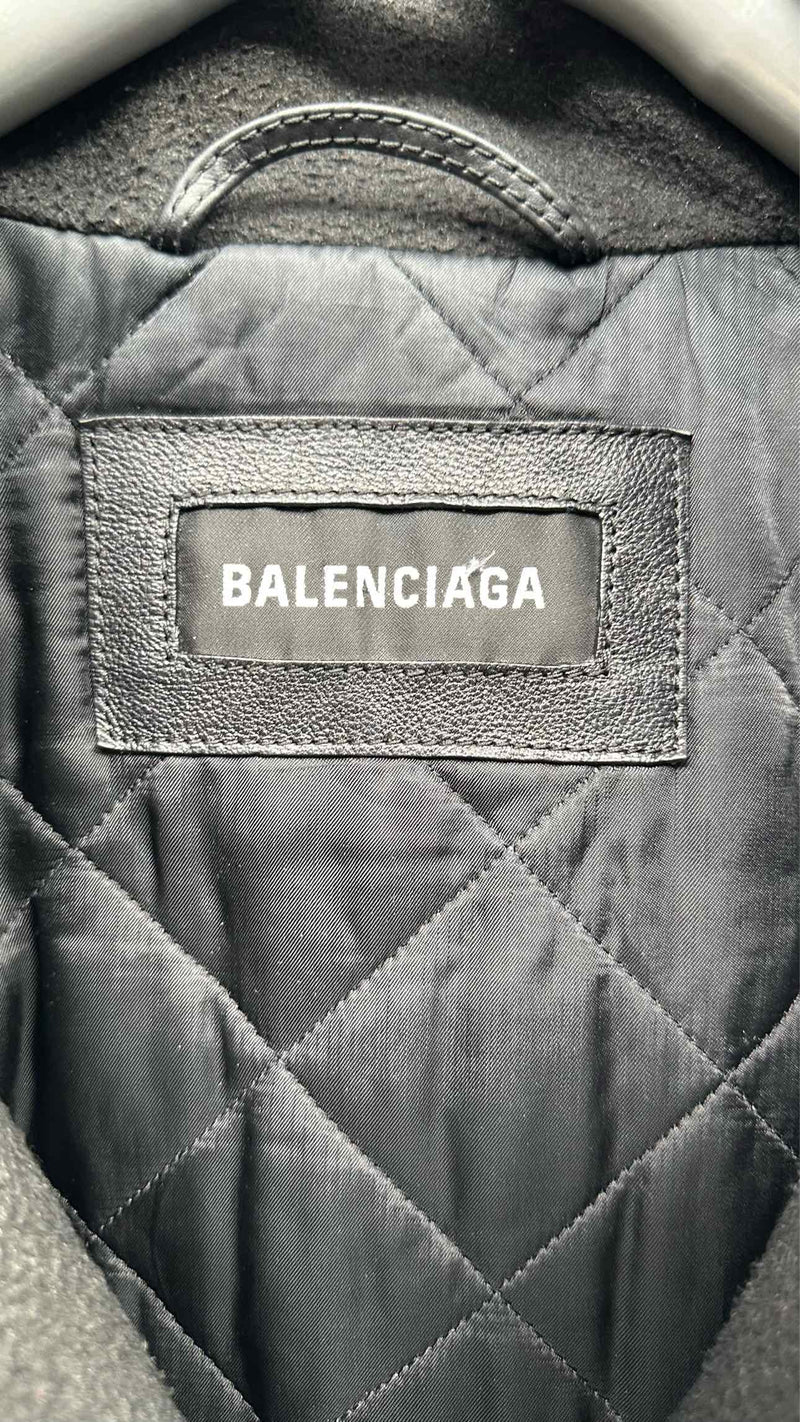 Balenciaga 3-in-1 Layered  Leather Jacket