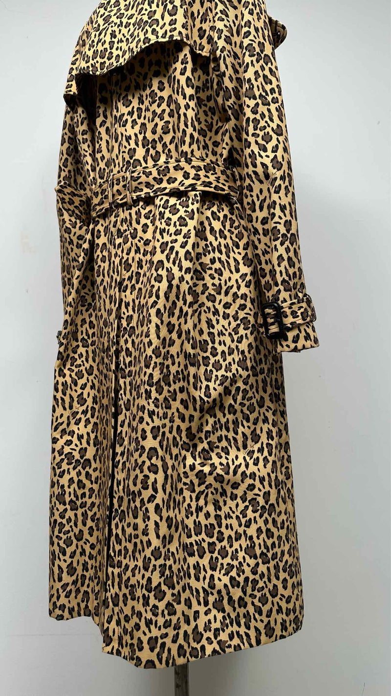 ADAM LIPPES Leopard Trench Coat