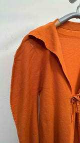 A.poc Tie-front Sailor-collar Cardigan