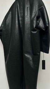 PRADA Cocoon Leather Coat
