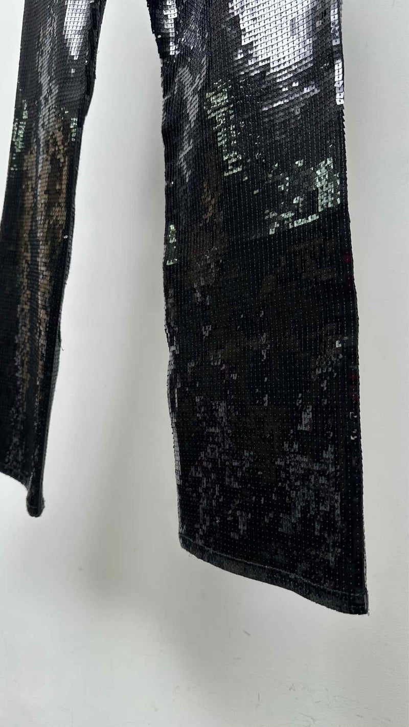 Saint Laurent Sequin Boot-cut Jeans