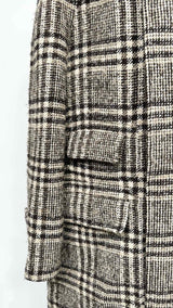 Drake's Check Wool Over Coat