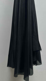 Rick Owens High-waisted Hybrid Silk Maxi Skirt