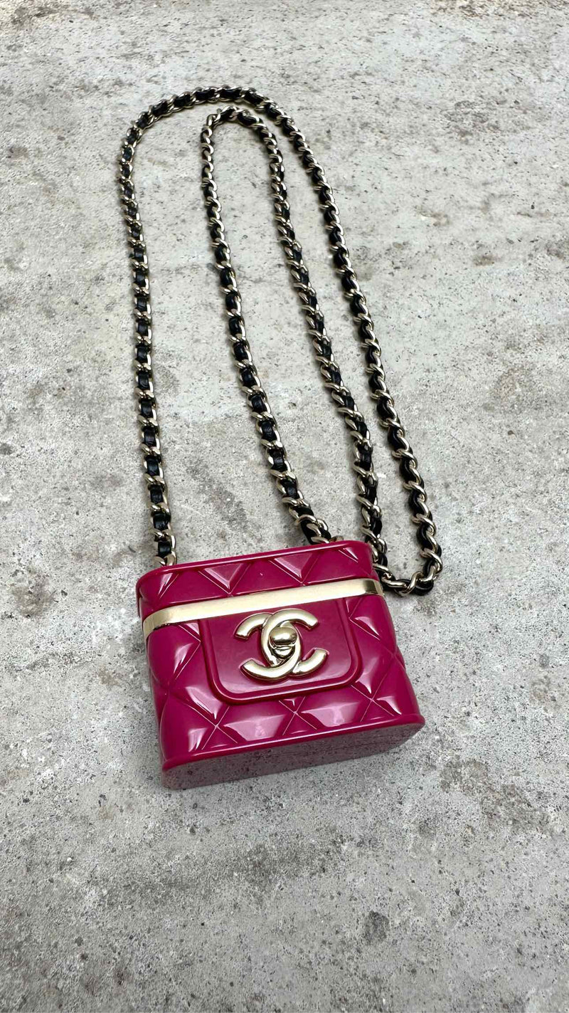 Chanel Logo box Long Necklace