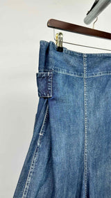 Yohji Yamamoto Side-buckled Wide Jeans