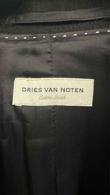 Dries Van Noten Tinsel Yarn Fringe Light Coat