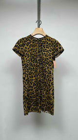 Dsquared2 Leopard Print Neck-gathered Top