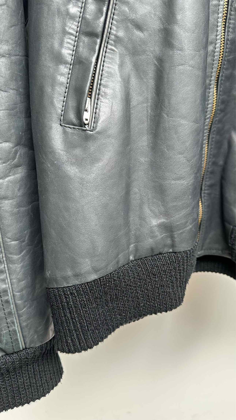 Margiela Leather Bomber Jacket