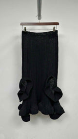 Melitta Baumeister Foam Ruffle Hole Long Skirt