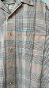 Lemaire S/S Camp-collar Checked Shirt