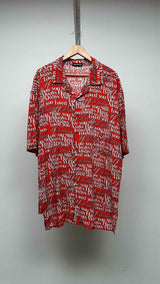Balenciaga S/S Oversized Love Poem Satin Shirt