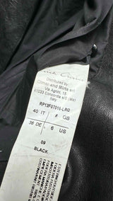 Rick Owens Hammered Leather Biker Jacket