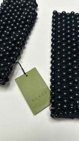 Gucci Beaded Fingerless Gloves