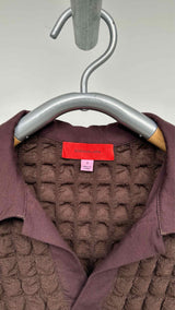 Eckhaus Latta Bubble-texture Polo Shirt