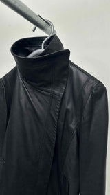 Yohji Yamamoto Slim-fit Leather Jacket