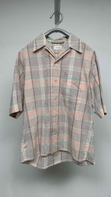 Lemaire S/S Camp-collar Checked Shirt