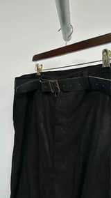 Paul Harnden Lancashire Belted Suede Pants