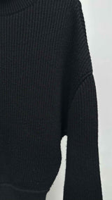 Balenciaga Neck-logo Rib Wide Sweater