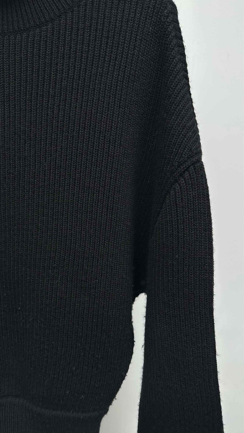 Balenciaga Neck-logo Rib Wide Sweater