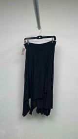 LOEWE Asymmetrical Pleated Satin Long Skirt