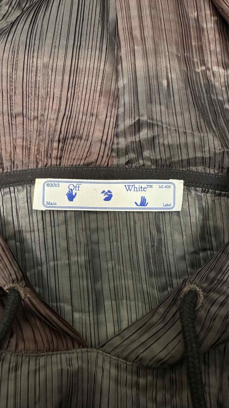 Off-White Oversized Pleated Hoodie